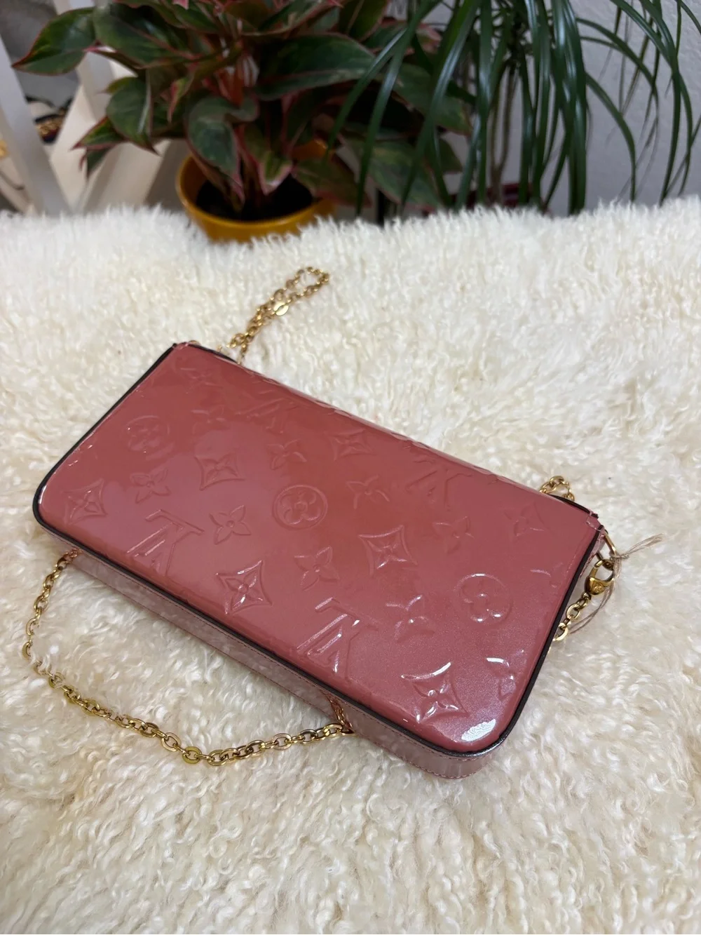 Louis Vuitton Monogram Vernis Valentine Dog Pochette Félicie - Limited Edition